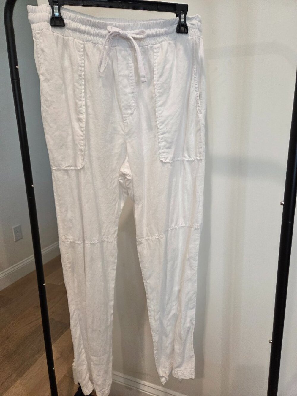 Bella Dahl Pure linen White Wide-Leg Women's Pants